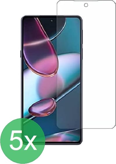 Screenprotector 5x Geschikt voor Motorola Edge 30 - screen protector - glas - bescherm - beschermglas - ZT Accessoires