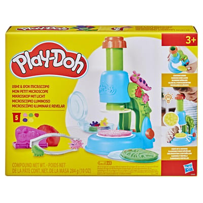 Play-Doh Microscoop met Licht Speelset - Boetseerklei - 5 Play-Doh Potjes - Knutselen voor kinderen