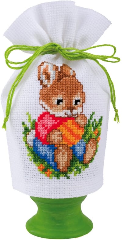 Vervaco - Eierhoedje kit - Pasen - PN-0013641 - Borduren - Borduurpakket - Borduurpakket volwassenen - Borduurpakket kind