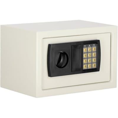 Springos Kluis - Cijferslot - Kluisje met Cijferslot - 31 x 20 x 20 cm - Beige