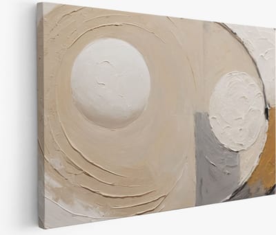 Saammp Muurcirkel Hout - Vogel bij rode boom - Dieren - Bloemen - Ø 80 - Wandcirkel - Wanddecoratie Cirkel - muurdecoratie Woonkamer - Slaapkamer decoratie - Rond Schilderij