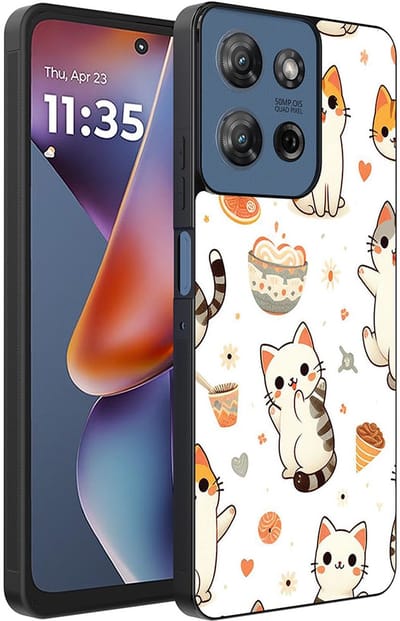 Smartphonica Telefoonhoesje Geschikt voor Motorola Moto G 2025 met katten opdruk - TPU backcover case cat design geschikt voor Motorola Moto G 2025