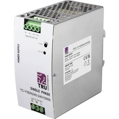 TRU COMPONENTS TC-13807992 DIN-rail netvoeding 24 V/DC 10 A 240 W Aantal uitgangen:1 x Inhoud 1 stuk(s)