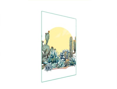 TMK ArtDeko - Snijplank - 35x52 cm - Kaktus - Glas