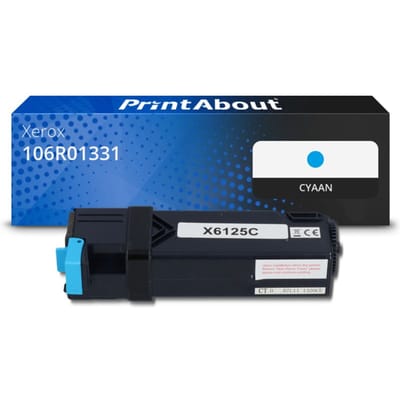 PrintAbout huismerk Toner 106R01331 Cyaan Geschikt voor Xerox