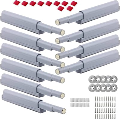10 Stuks Magnetische Push To Open Keukendeur Dempers - Zacht Sluiten, Deurvergrendeling en Ontgrendeling voor Meubels