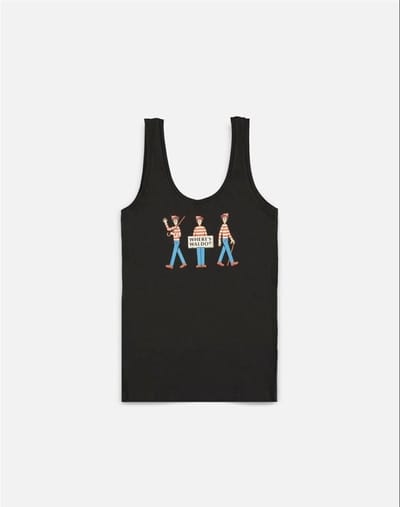 Where's Waldo? Tanktop - S - Zwart