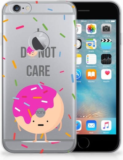 Apple iPhone 6 Plus | 6s Plus Siliconen Case Donut Roze