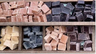 Amberblokjes voordeel box 12=10 - krijg 12 amberblokjes betaal er 10 - cadeau box - geurblokjes 12 stuks