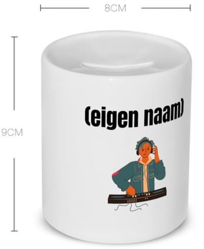 Akyol - dj jongen Spaarpot - Dj - muziekliefhebbers - disc jockey - vinyl - verjaardag - cadeau - kado - 350 ML inhoud