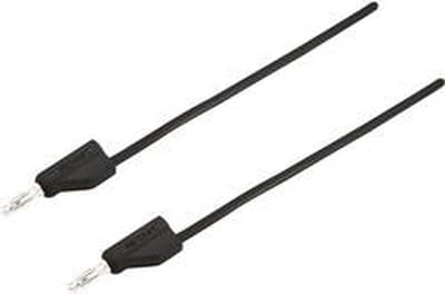 VOLTCRAFT MSB-300 Meetsnoer Banaanstekker 4 mm Silicone 1.50 m Zwart 1 stuk(s)