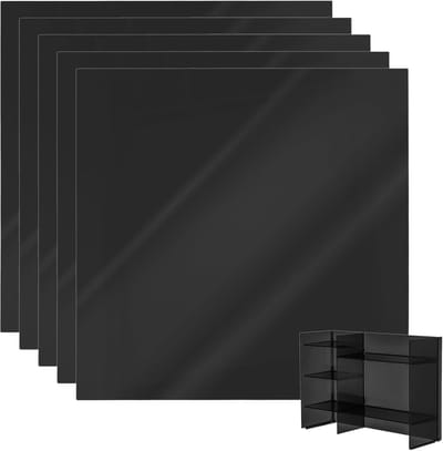 Acryl Platen - Kunststof Platen - Doe-het-zelf - Zelf Snijden Boren - 30x30cm 3mm - Zwart
