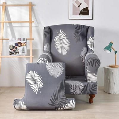 Geometrische Bedrukte Stoelhoes Vuilafstotend Universeel Stretch Spandex Zitkussenhoes Antislip Eénzits Fauteuilhoes voor Woonkamer