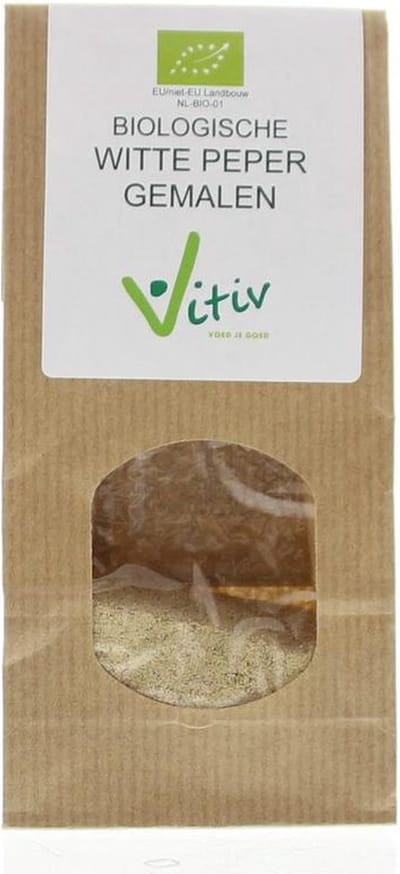 Vitiv Peper wit gemalen bio 40 Gram