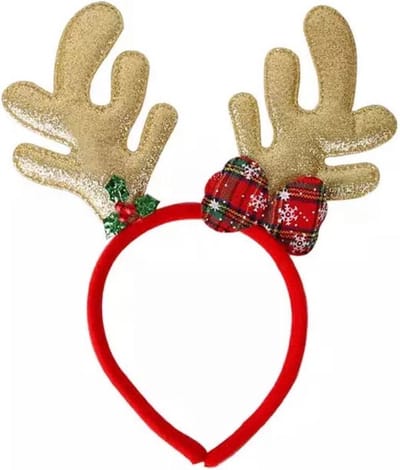 Akyol - kerst haarband | diadeem | rendier haarband | rendier diadeem -rendier haarband -kerst diadeem -haarband kers -kerst diadeem -Haar Accessoire | Hoofdband met Oortjes | Verjaardagsfeestje | Verkleden | kerstcadeau | sinterklaascadeau