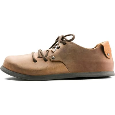 Birkenstock Montana Serie Kurk Leer Lage Casual Platte Schoenen Unisex schoenen Bruin 1004850 41 brown