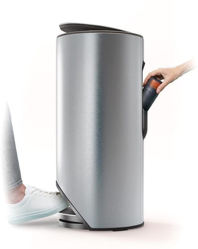 Joseph Joseph Arc 30 liter slanke pedaalemmer met binnenzak - RVS