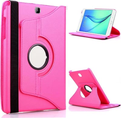LuxeBass Hoesje geschikt voor Samsung Galaxy Tab S2 8.0 inch (SM-T710 / T715)Tablet Case met 360 graden draaistand cover hoesje - Roze
