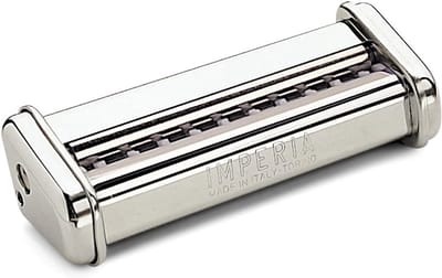 Pastaroller Opzetstuk - Lasagnette Maker - Verse Pasta Maken - Maakt 12mm Brede Strips - One Size - Zilver