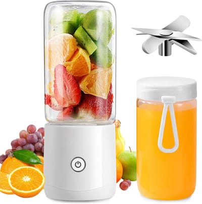 Mobiele Blender - 380ml Rechargeable Smoothie Maker met 8 Messen voor Smoothies, Babyvoeding en Sport