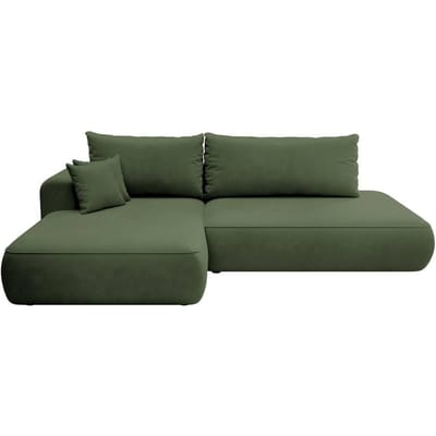 Hoekbank met slaapfunctie Fermizzi links chenille | Selsey Design