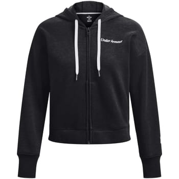 Under Armour Essential Fleece Script FZ Hoodie 1374106-001, Vrouwen, Zwart, Sweatshirt, maat: S