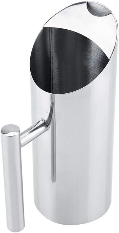 RVS Waterkan met IJsbeschermer - Koud Drinken, Ideaal voor Thuis en Hotels, 2 Liter Capaciteit