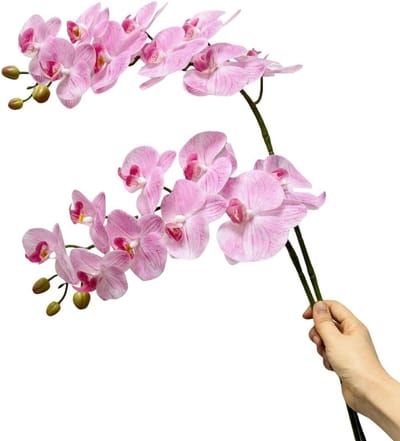 Kunstorchidee Stengels - Nep Bloemen - Feestelijke Decoratie - Echte Touch Latex - 965 cm - Roze
