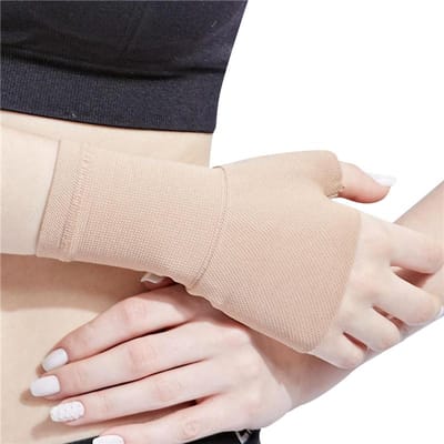 1 Stuks Ademende Polssteun Handschoen voor Sportschool Fitness Artritis Pijnverlichting Elastische Handpalm Handbeschermer M