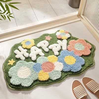 Zachte badmat - antislip en absorberend - 1 stuk - microvezel - 45 cm x 70 cm