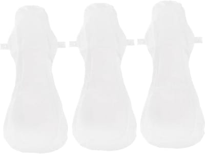 3 Stuks Wasbare Katoenen Maandverband Ademend Comfortabel Herbruikbaar Hygiënisch voor Vrouwen Tieners met Sterke Absorptie Functie