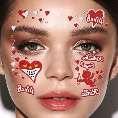 Carnaval Make-up Gezichtstickers, Perfect voor Carnaval in Keulen, Inclusief Luipaard Gezichtstatoeage, Uniek Ontwerp voor Dierenliefhebbers en Feestgangers
