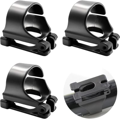 3 stuks-Snorkelclip - Universele clip - Droogbestendige snorkelclip - Snorkelaccessoires - Duikuitrustingsaccessoires - Geschikt voor snorkels van 25 mm - Zwart - 4*2*4 cm