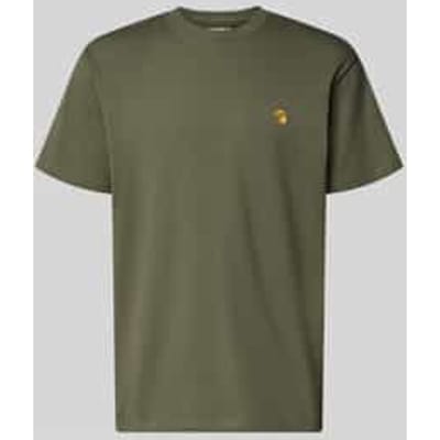 T-shirt met Labelstitching en Ronde hals
