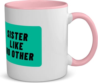 Akyol - sister like no other koffiemok - theemok - roze - Zus - geweldige zus - niemand anders - verjaardag - cadeau - kado - bedankje - geschenk - 350 ML inhoud