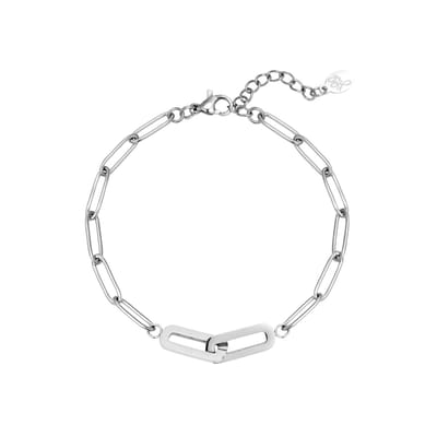Yehwang - Armband - Chain - Zilverkleurig - Stainless Steel - Nikkelvrij | Cadeau voor haar | Tieners | Moederdag