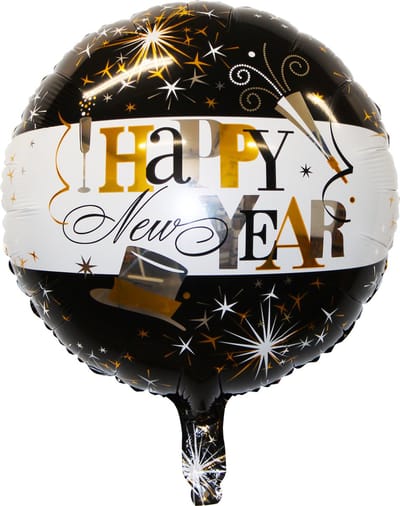 Happy New Year Versiering Ballon 2024 Oud En Nieuw Feest Artikelen Decoratie Helium Ballonnen Feest Versiering – 1 Stuk
