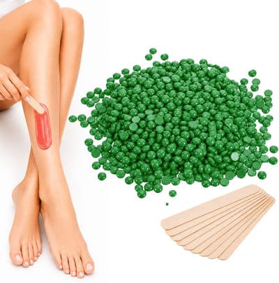 Guardian Beauty Wax Bonen - Ontharing - Hypoallergeen - 1000g - Aloe Vera - Met 35 stuks Spatels - Harde Wasbonen - Ontharingswax