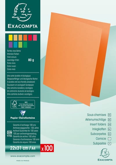EXACOMPTA omslagmap ROCK´S, DIN A4, 80 g/m2, havanna