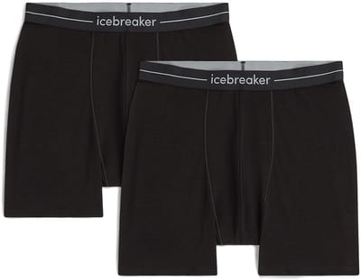Icebreaker Merino 150 Anatomica Boxers 2 Eenheden Zwart XL Man