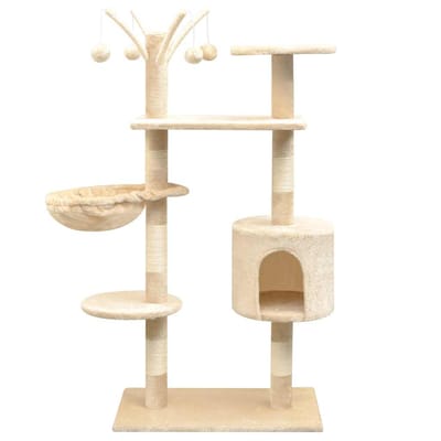 vidaXL - Kattenkrabpaal - met - sisal - krabpalen - 125 - cm - beige