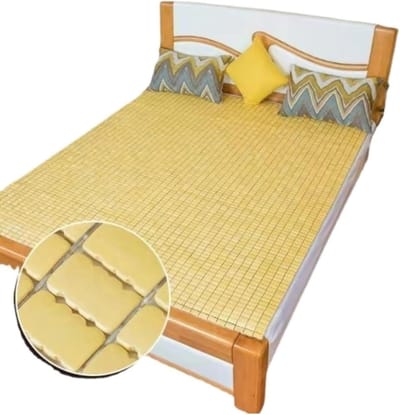 Zomerslaapmat - Bamboe mat - Koel slapen - Gladde afwerking - 1.2x1.9M - Beige