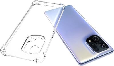 Anti shock Siliconen met Camera/Lens Bescherming Hoesje - Geschikt voor OPPO Find X5 - TPU hoesje Transparant