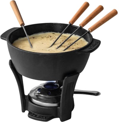 RONN® Kaasfondue Set - Fondue Set - Fondue - Zwart - 21cm x 18cm x 17cm