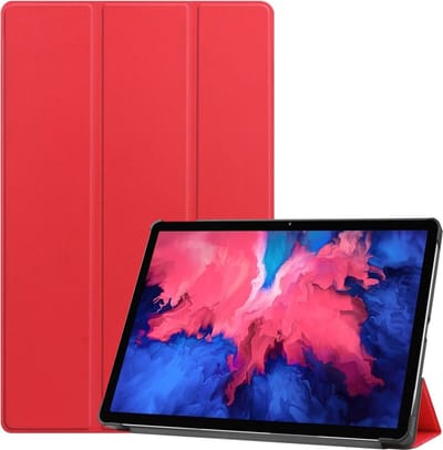 3-Vouw sleepcover hoes - Geschikt voor Lenovo Tab P11 Pro - Rood