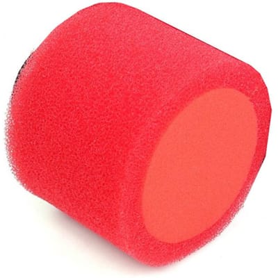 Hoge prestaties 58 mm binnendiameter motorfiets schuim luchtfilter recht rood
