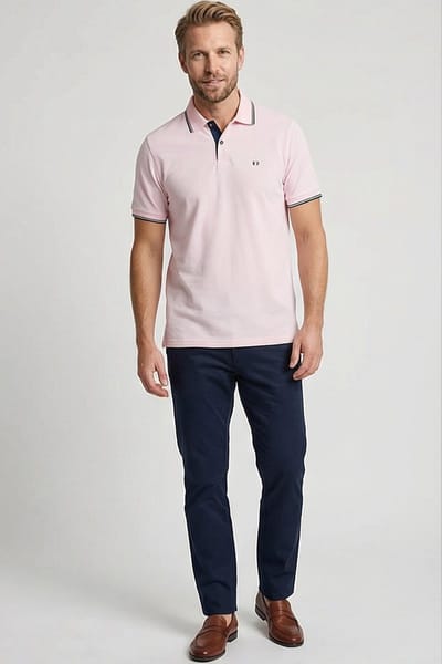 Giordano – Nico – Heren – Polo – Poloshirt - Rose – 616587-51