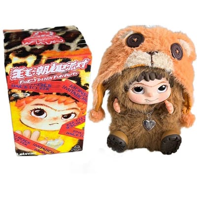 Wakuku V2 Vos en Konijn Trick Or Treat Serie Pluche Vinyl Blind Box Sleutelhanger Hanger Mystery Box Verrassing Verzamelspeelgoed Cadeaus