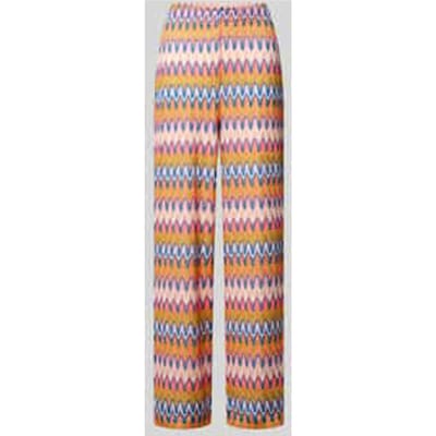 Broek in all-over look met elastische band