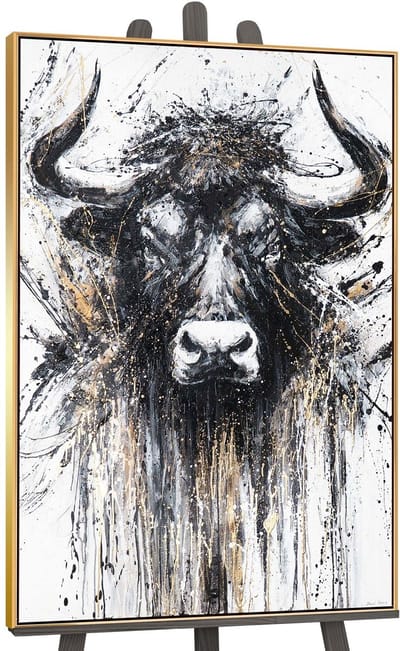 Canvas schilderij handgeschilderd indomitable spirit abstract – YS-Art Gallery – Luxe wanddecoratie voor woonkamer – Modern schilderij voor slaapkamer en hal